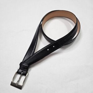 Martin Dingman Men's Black Leather Belt Scotch Grain Leather Size 38